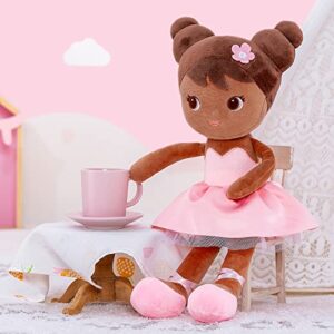 Lazada African American Baby Dolls Gifts Soft Plush Girl Toys Brown Skin 16"