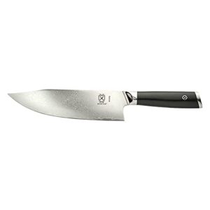 mercer culinary m13795 premium grade super steel, 8-inch the hunter chef's knife, g10 handle
