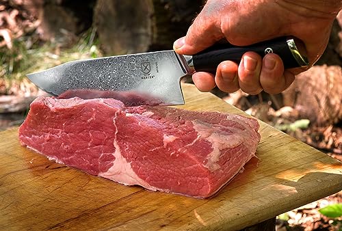 Mercer Culinary M13795 Premium Grade Super Steel, 8-Inch The Hunter Chef's Knife, G10 Handle