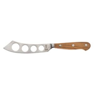 mercer culinary renaissance olive wood soft cheese knife, 5-inch