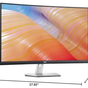 Dell S3222HN Curved Monitor - 31.5-inch FHD (1920x1080) 75Hz 4Ms 1800R Curved Display, HDMI Connectivity, AMD FreeSync Technology, Tilt Adjustability - Silver