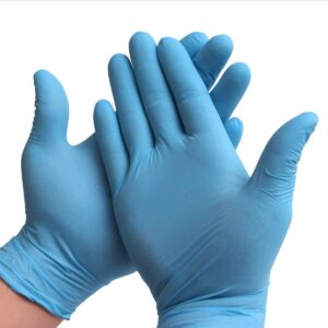 AdvanCare Disposable Nitrile Exam Gloves ANBM10016, Powder Free & Latex Free, Medical Grade (Blue, Large (10 Pack))