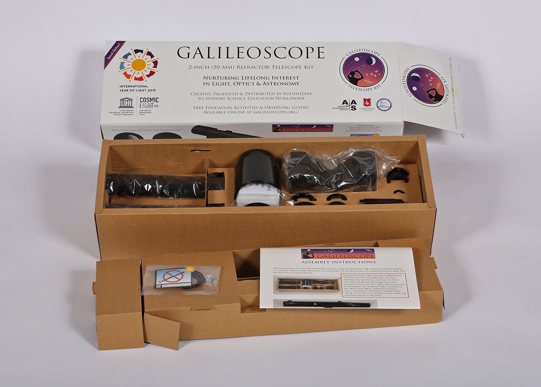 Explore Scientific Bresser Galileoscope 50mm Refractor Telescope Kit GSCOPE