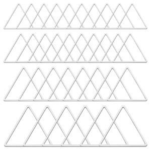 70pcs triangle earring beading hoop,4sizes silver earring bead connector links open bezels linking rings earrings pendant for diy jewelry making finding,earring necklace,crafts supplies