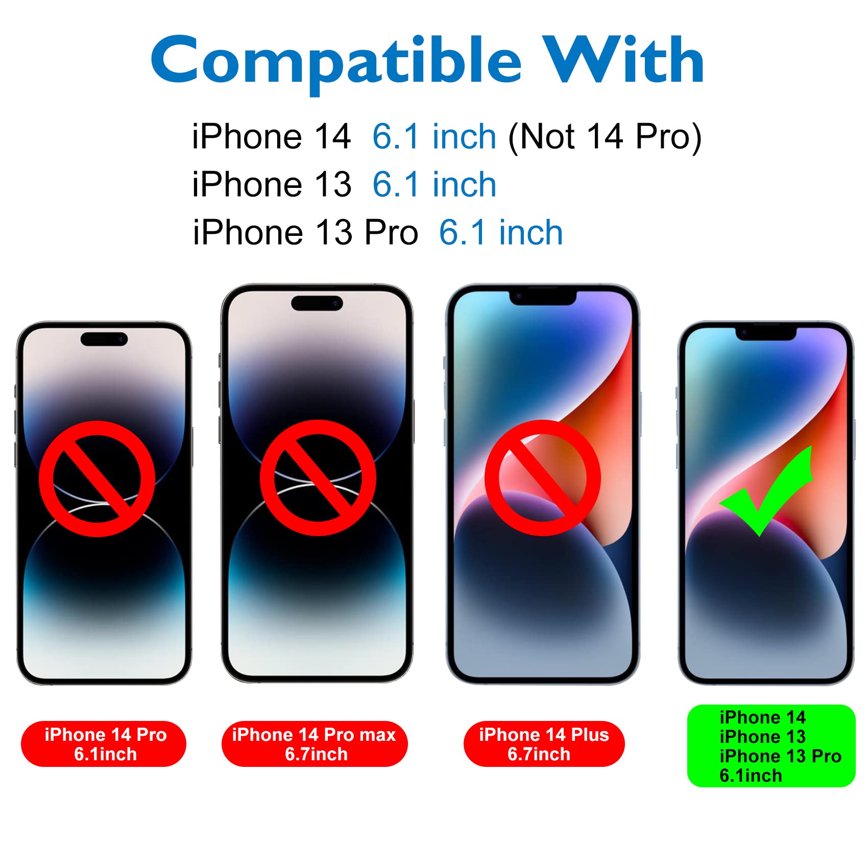 Mothca Matte Glass Screen Protector for iPhone 14 / iPhone 13 / iPhone 13 Pro [6.1 Inch] Anti-Glare & Anti-Fingerprint Tempered Glass, Smooth as Silk