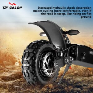 Electric Kick Scooter High Power Dual Drive 5600W Motor Top Speed 70KM/H, 60V27AH Lithium Battery Long Range 60-70KM, 11" Vacuum Off-Road Tire, Adult Electric Scooter with Foldable Seat Removable