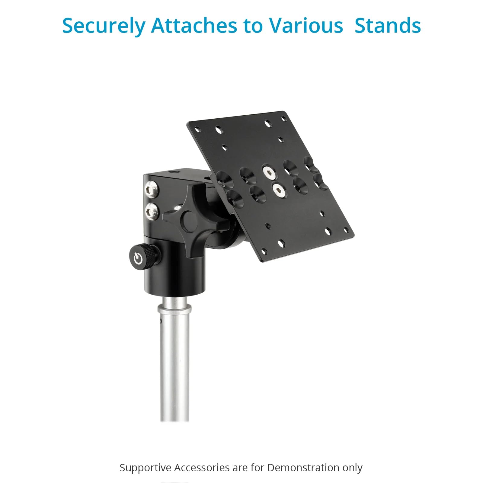 PROAIM Monitor Mount (75mm/100mm) for C-Stands & Light Stands. 180° Tilt & 360° Rotation. Payload up to 18kg /40lb. (P-MNMT-01)