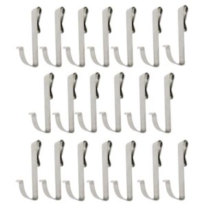 glrovazas snap on hook 20 pcs wire rack hook,j shaped hook,heavy duty s hook, hanging,j rail hooks,wire shelving accessories