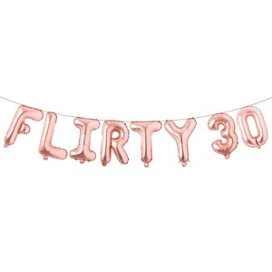 flirty 30 balloon dirty 30 birthday decoration flirty thirty birthday decoration 30th birthday gift for women (flirty 30 rose gold)