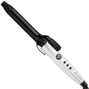 Revlon Crystal C + Ceramic Hair Curling Iron | Long-Lasting Shine and Less Frizz, (1 in)