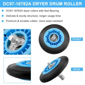 DV45H7000EW A2 DV42H5000EW A3 Parts Replacement for Samsung Dryer Roller Replacement Kit DC97-16782A Dryer Belt 6602-001655 Idler Pulley DC93-00634A Tension Spring for DV42H5200EW A3 DV48H7400EW A2