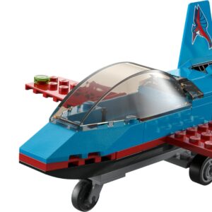 LEGO City Great Vehicles Stunt Plane 60323 Jet Airplane Toy, 2022 Building Set, Gifts for Kids, Boys and Girls 5 plus Years Old with Pilot Minifigure