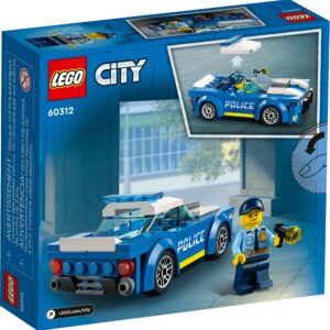 LEGO City Police Car Toy 60312 for Kids 5 plus Years Old with Officer Minifigure, Small Gift Idea, Adventures Series, Car Chase Building Set