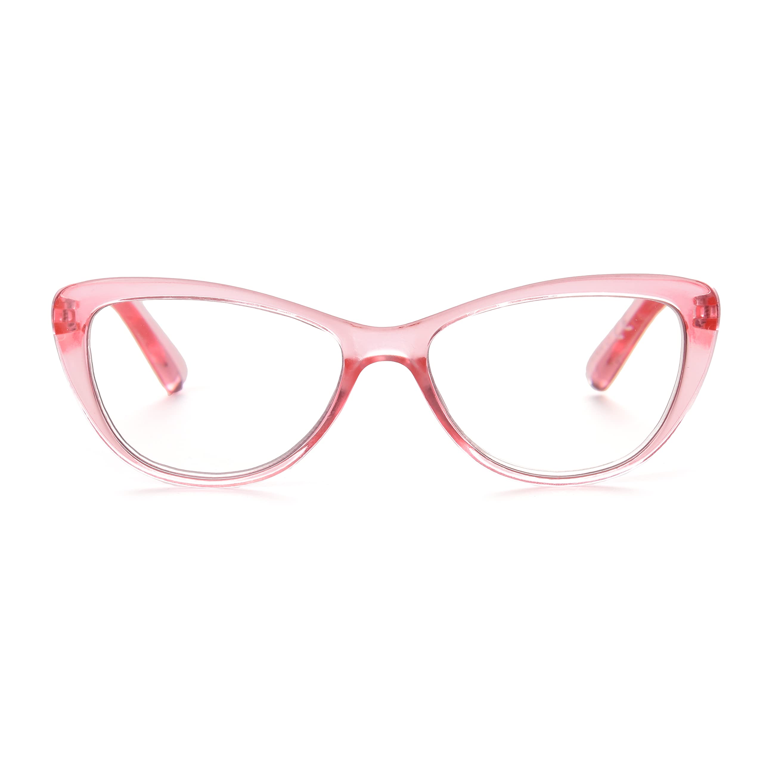 Betsey Johnson Womens Yara Blue Light Glasses Reading Glasses, Crystal Pink, 40mm US