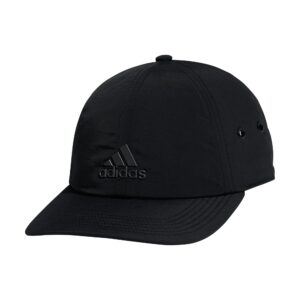 adidas Men's VMA Relaxed Fit Strapack Slight Precurve Brim Adjustable Hat, Black/Gunmetal/Carbon Grey, One Size