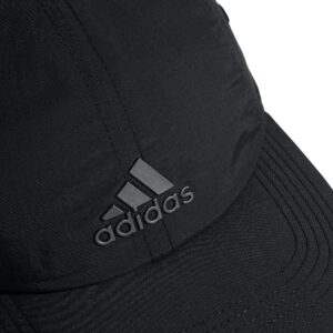 adidas Men's VMA Relaxed Fit Strapack Slight Precurve Brim Adjustable Hat, Black/Gunmetal/Carbon Grey, One Size