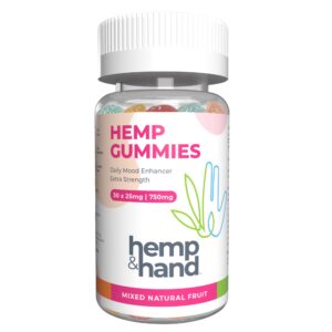 hemp gummies 750mg - chill, inflammation, natural pain, restful sleep (25mg gummy) - by hemp and hand