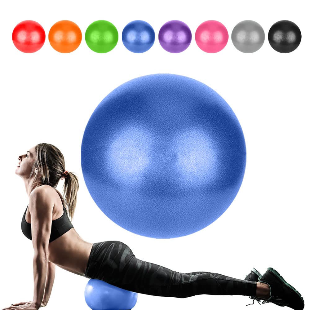 Small Pilates Ball, Therapy Ball, Mini Workout Ball, Core Ball, 9 Inch Small Exercise Ball, Mini Bender Ball, Pilates, Yoga, Workout, Bender, Core Training and Physical Therapy, Improves Balance