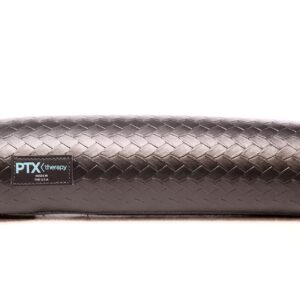 PTX Therapy - Posture Towel Roll - High Density Foam Neck & Lower Back Roll for Physical Therapy Exercise - Improve Posture & Alignment - Reduce Pain - Sweat Resistant Cover - Color: Eclipse