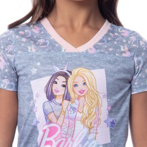 INTIMO Barbie Girls' Unicorn Barbie Skipper Shirt And Pants Jogger Pajama Set (4/5)