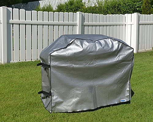 Comp Bind Technology Grill Cover, Compatible with Dyna-Glo 5 Burner Gas Grill Model DGH474CRP, Outdoor and Waterproof Grey Padded Cover Dimensions 55.2''W x 23.9''D x 47''H by Comp Bind