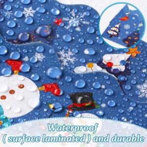 63ft Winter Bulletin Board Borders Snowman Bulletin Board Decorations Christmas Border Paper Holiday Borders Snowflake Xmas Tree Wave Trim Border for School Classroom Office Party (Vivid Style)