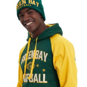 CLORPEAK Green Bay Embroidery Classic Cuff Beanie Hat Cuffed Winter Hat Knit Toque Skull Cap - Green OneSize