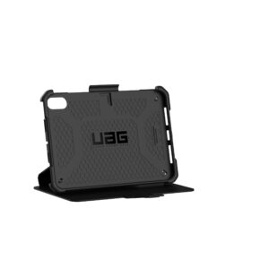 URBAN ARMOR GEAR UAG Designed for iPad Mini Case (6th Gen, 2021) Rugged Smooth Exterior Material Heavy Duty Multi-Angle Viewing Folio Stand with Pencil Holder Metropolis SE Protective Cover, Black