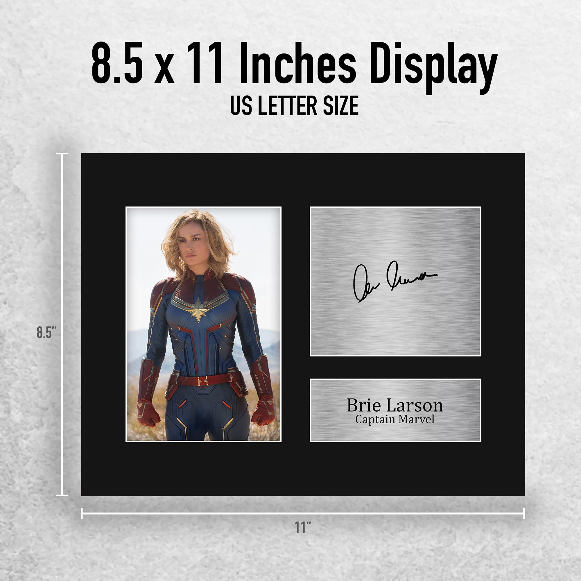 HWC Trading Brie Larson Gift USL Signed Printed Autograph Captain Marvel The Avengers Gifts Print Photo Picture Display - US Letter Size