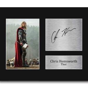 HWC Trading Chris Hemsworth USL Signed Printed Autograph Thor The Avengers Print Photo Picture Display - US Letter Size