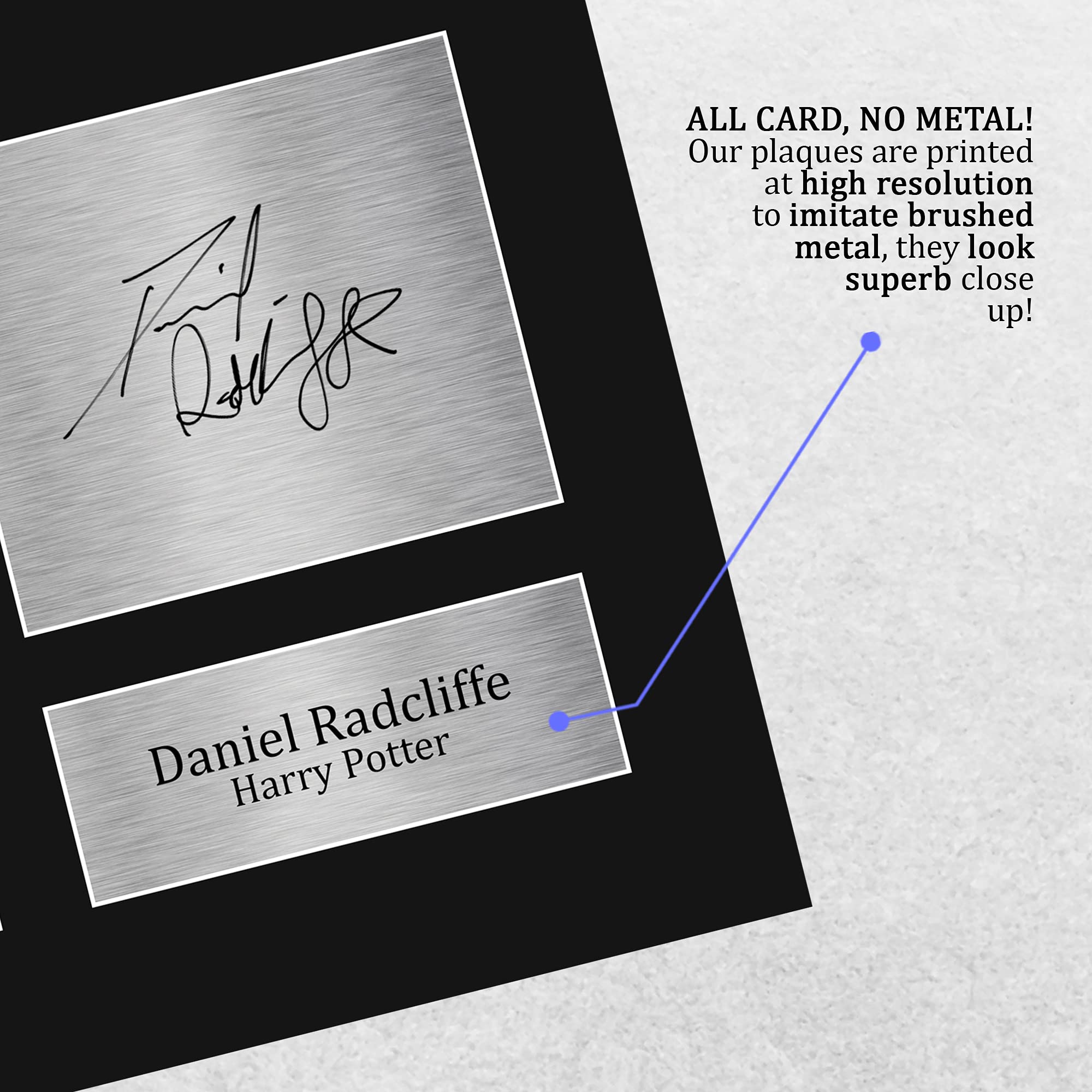 HWC Trading Daniel Radcliffe USL Signed Printed Autograph Harry Potter Gifts Print Photo Picture Display - US Letter Size