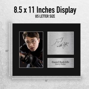 HWC Trading Daniel Radcliffe USL Signed Printed Autograph Harry Potter Gifts Print Photo Picture Display - US Letter Size