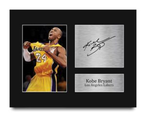 hwc trading kobe bryant los angeles la lakers gifts usl printed signed autograph picture for basketball memorabilia fans - us letter size