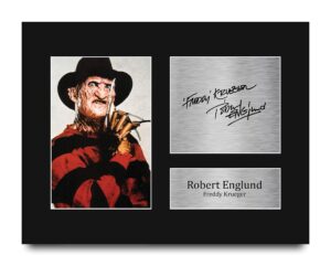 hwc trading robert englund freddy krueger gifts usl printed signed autograph picture for movie memorabilia fans - us letter size