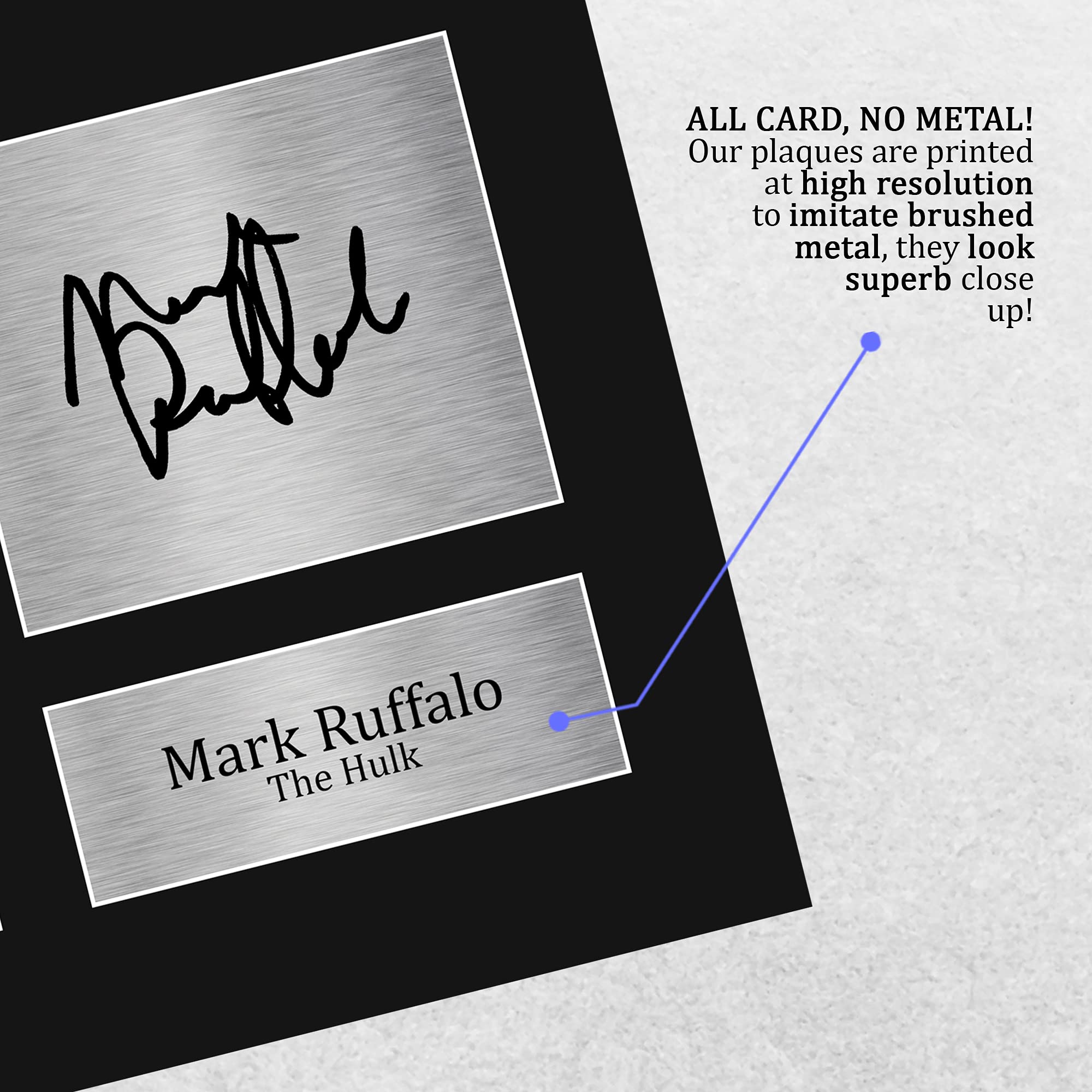 HWC Trading Mark Ruffalo Gift USL Signed Printed Autograph The Hulk The Avengers Gifts Print Photo Picture Display - US Letter Size