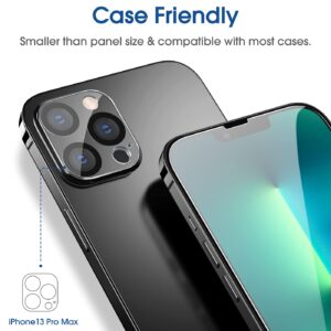 amFiIm Tempered Glass Screen Protector + Camera Lens Protector for iPhone 13 Pro Max 6.7", Easy OneTouch Installation, Auto-alignment, Bubble Free Case Friendly, Anti-Scratch