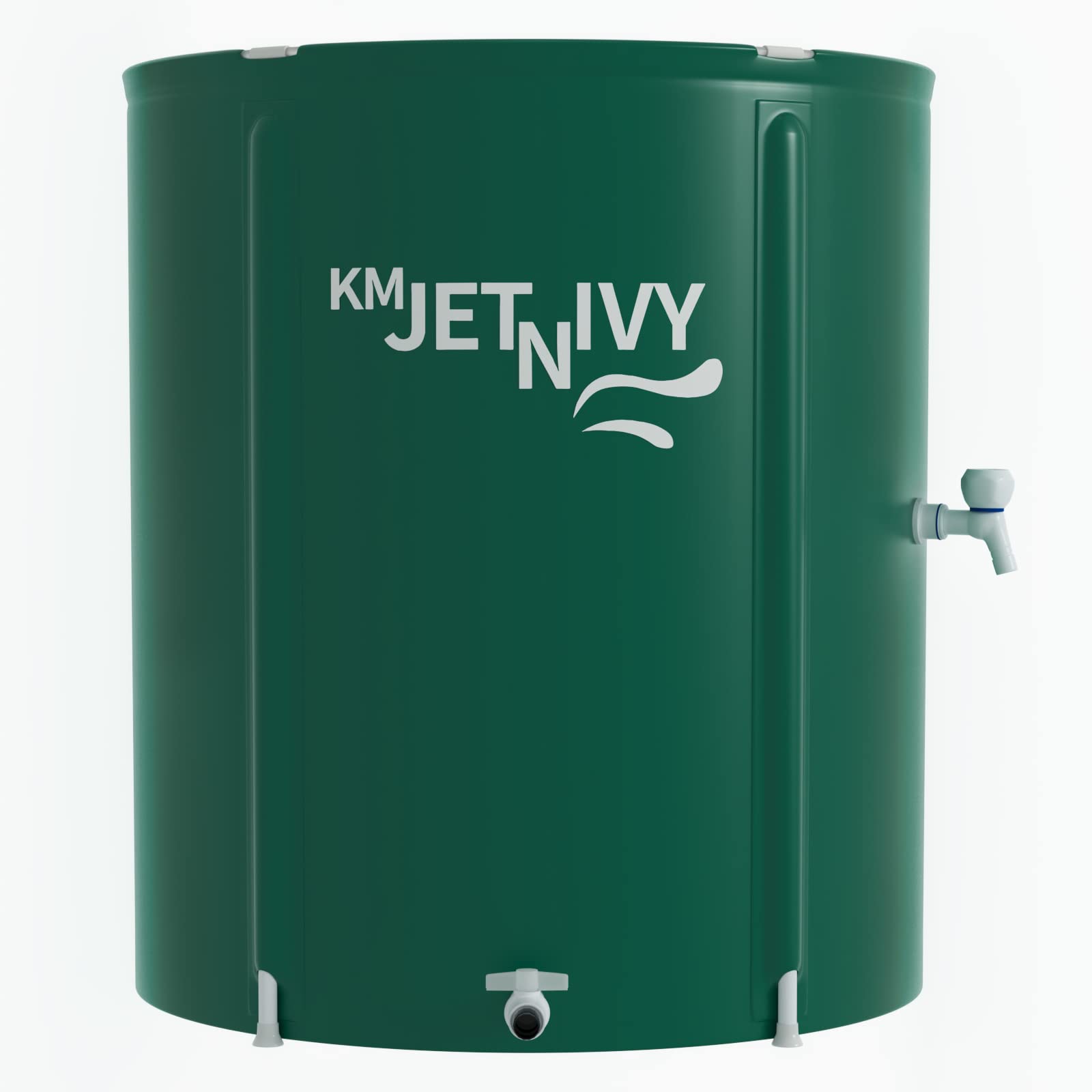 KMJETNIVY Rain Barrel Upgrade Anti-Collapse Collapsible Rainwater Collection System,Portable Water Storage Tank,Garden Water Catcher（Green,100G