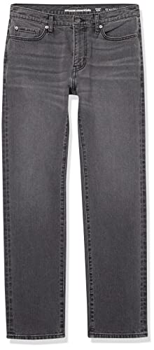 Amazon Essentials Men's Straight-Fit Jean, Washed Grey, 34W x 33L