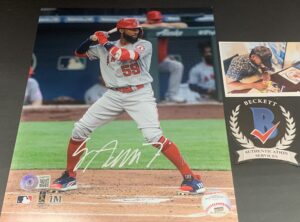 jo adell los angeles angels autographed signed 8x10 beckett witness hologram