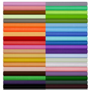 macarrie 40 piece solid color fabric bundles 10 x 10 inch multi-color fabric squares quilting fabric patchwork sewing craft precut fabric scrap for diy sewing craft (cute colors)