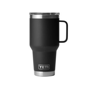 YETI Rambler 30 oz Travel Mug, Stainless Steel, Vacuum Insulated with Stronghold Lid, Black