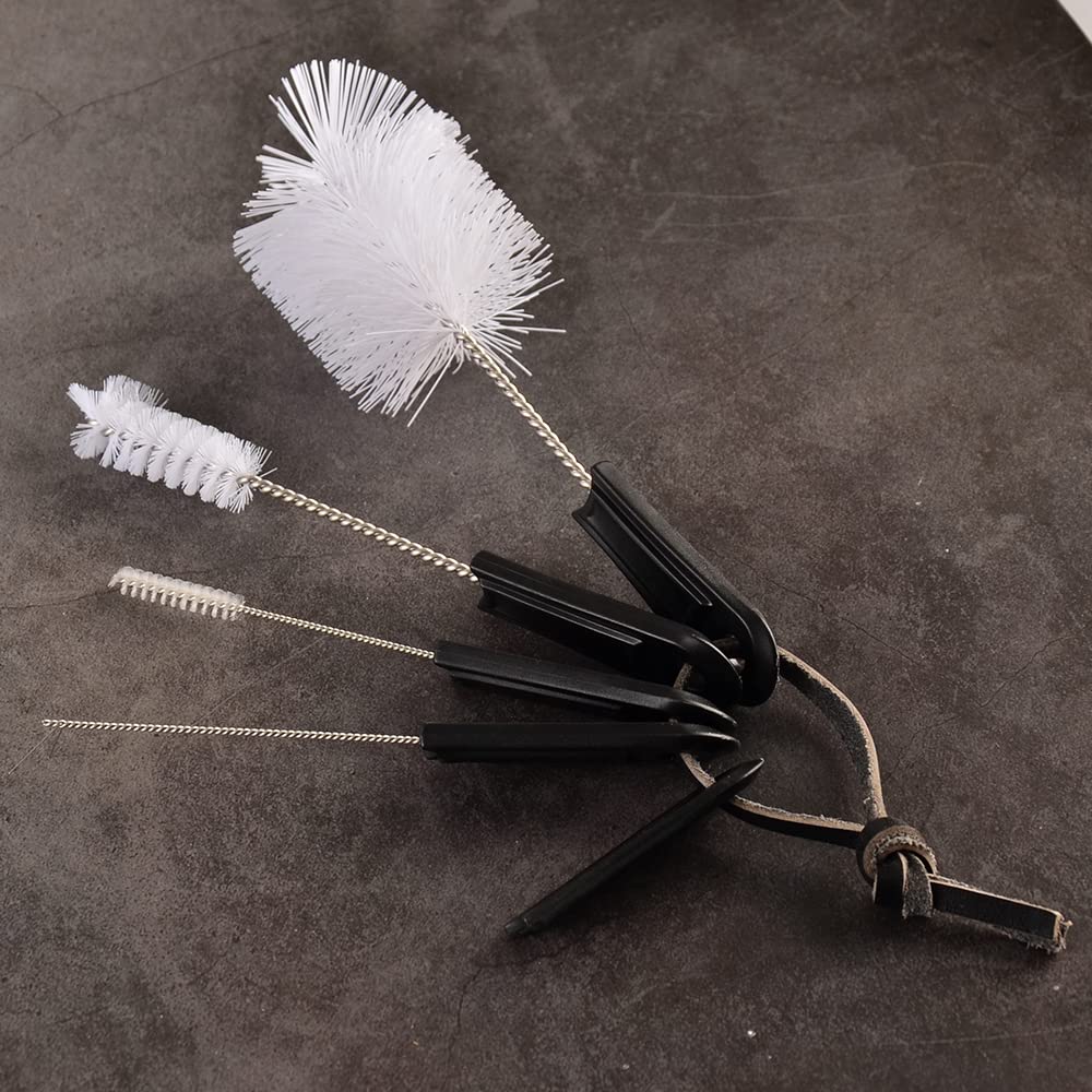 Espresso Brush Machine Cleaning Brush - CAFEMASY 5pcs Coffee Machine Cleaning Brush Pack Barista Tools for Cleaning Espresso Machine Group Head Steam Wand Milk Frother Drip Tray Coffee Mug