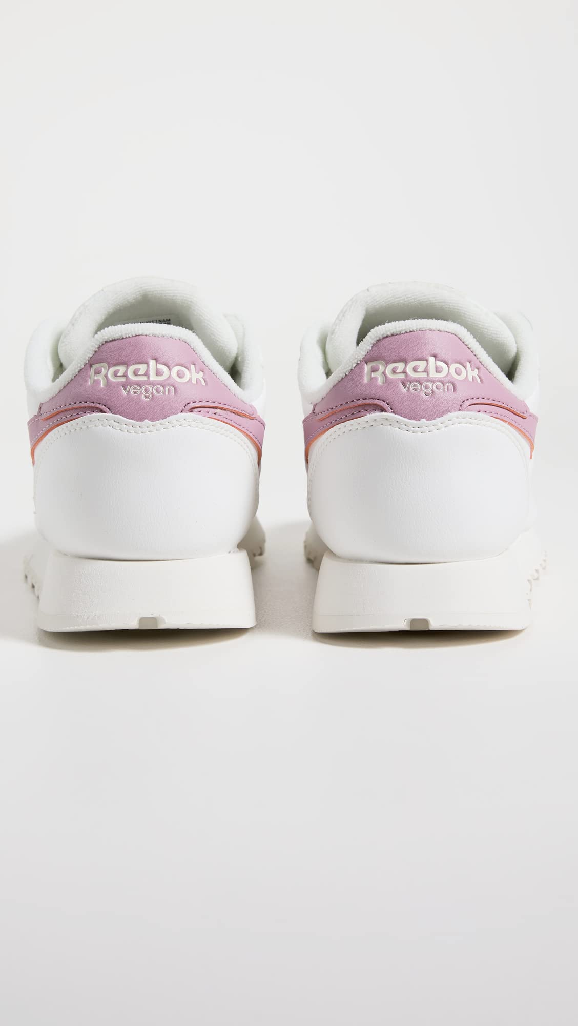 Reebok Women's Classic Leather Sneaker, Vegan Collection/Chalk/Infused Lilac, 8.5