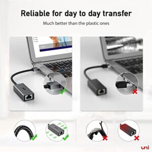 uni USB 3.0 to Ethernet Adapter, Nintendo Switch Ethernet Adapter, Gigabit USB to RJ45 Network Adapter, LAN Adapter Compatible with Chrome OS, Windows 8/7/XP/10, macOS, Linux, and More