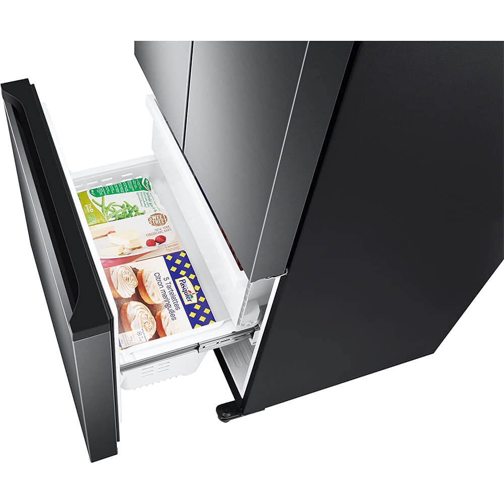 SAMSUNG RF18A5101SG 18 Cu. Ft. Smart Counter Depth French Door Refrigerator - Black Stainless