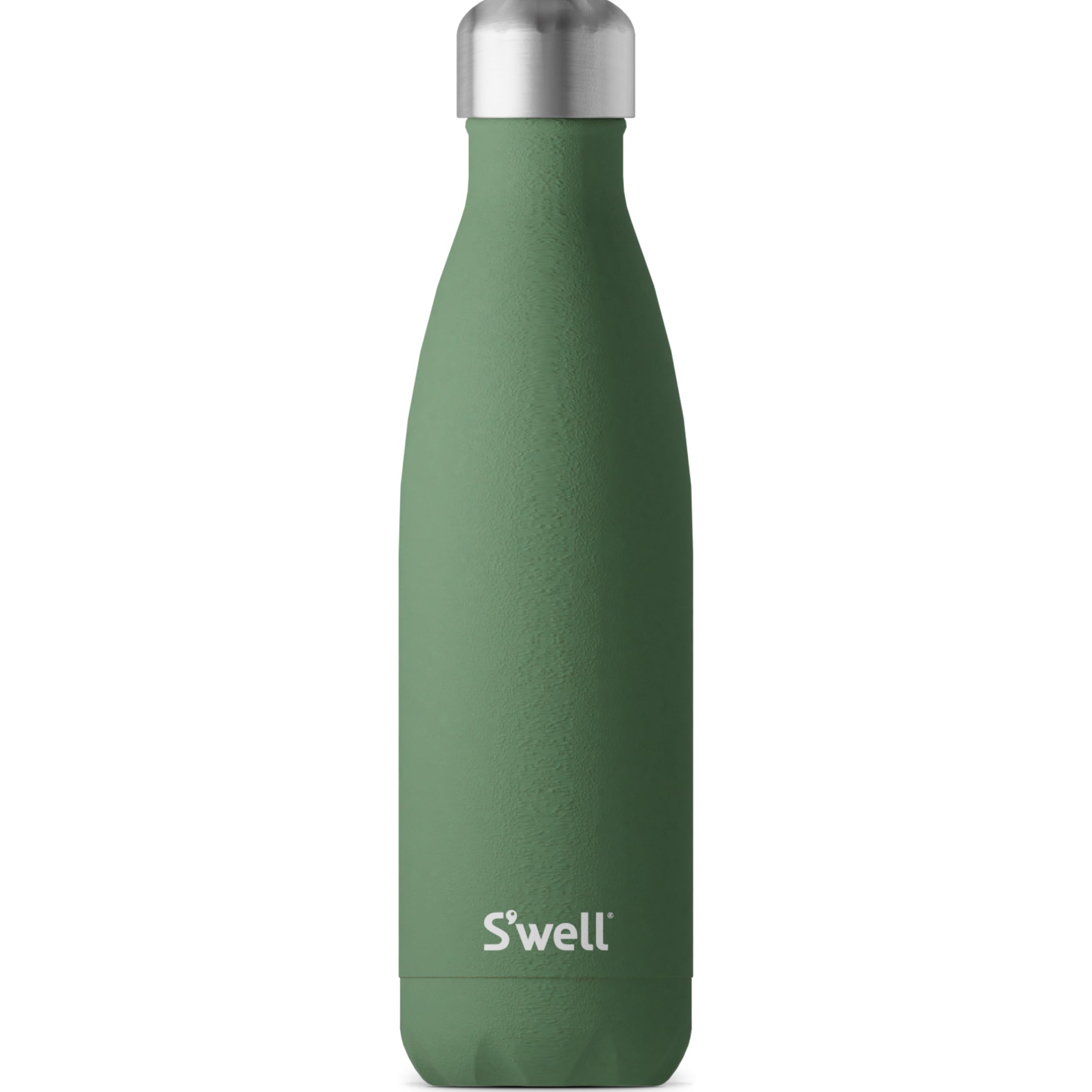 S'well Stainless Steel Water Bottle, 17oz, Green Jasper, Triple Layered Vacuum Insulated Containers Keeps Drinks Cold for 36 Hours and Hot for 18, BPA Free, Perfect for On the Go