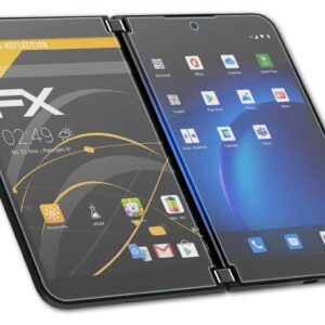 atFoliX Screen Protector compatible with Microsoft Surface Duo 2 Screen Protection Film, anti-reflective and shock-absorbing FX Protector Film (Set of 3)