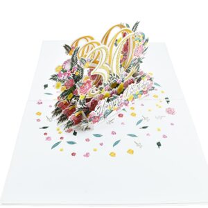 Happy 30th Birthday Pop Up 3D Greeting Card