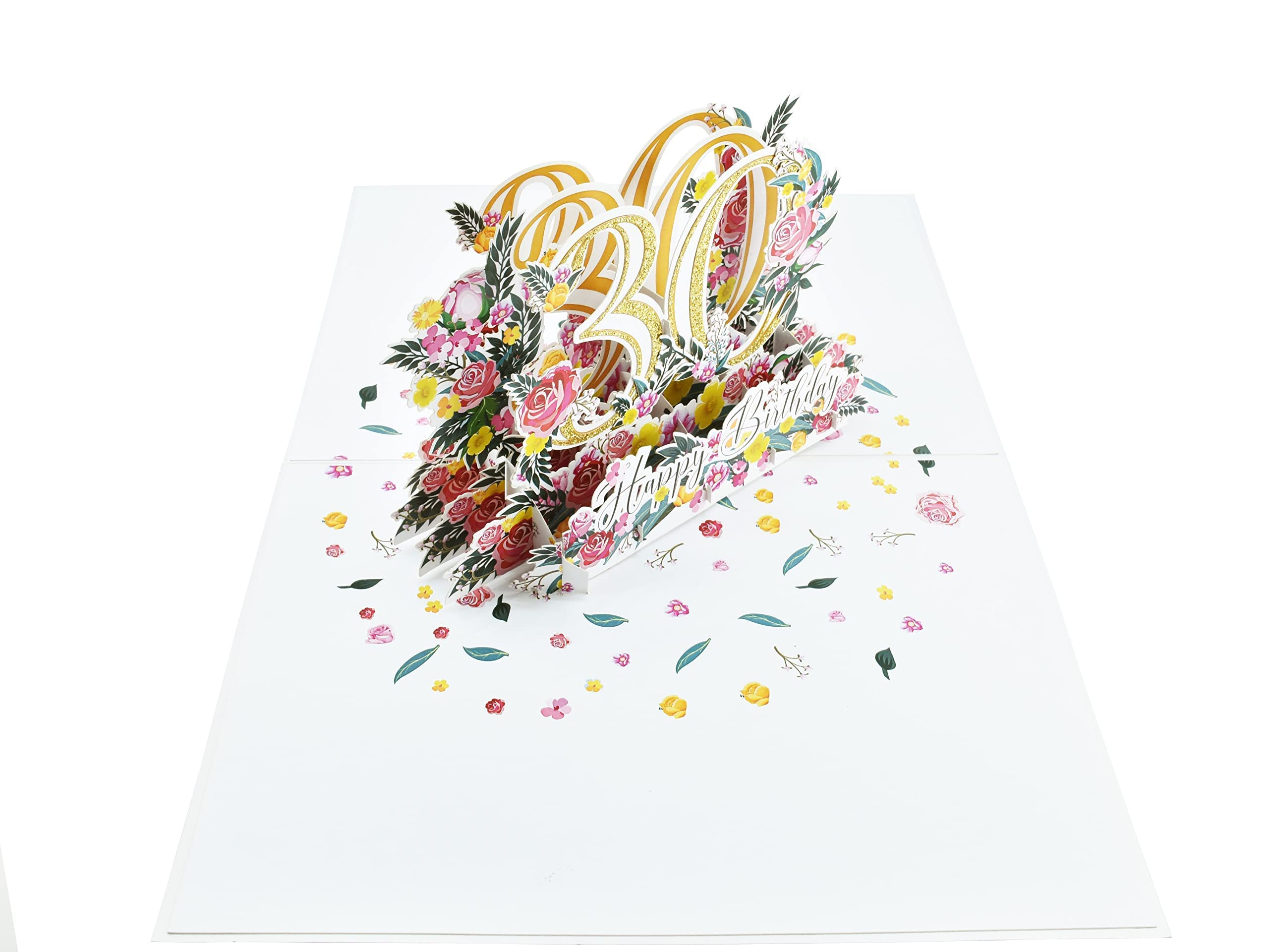 Happy 30th Birthday Pop Up 3D Greeting Card