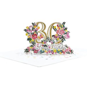 Happy 30th Birthday Pop Up 3D Greeting Card